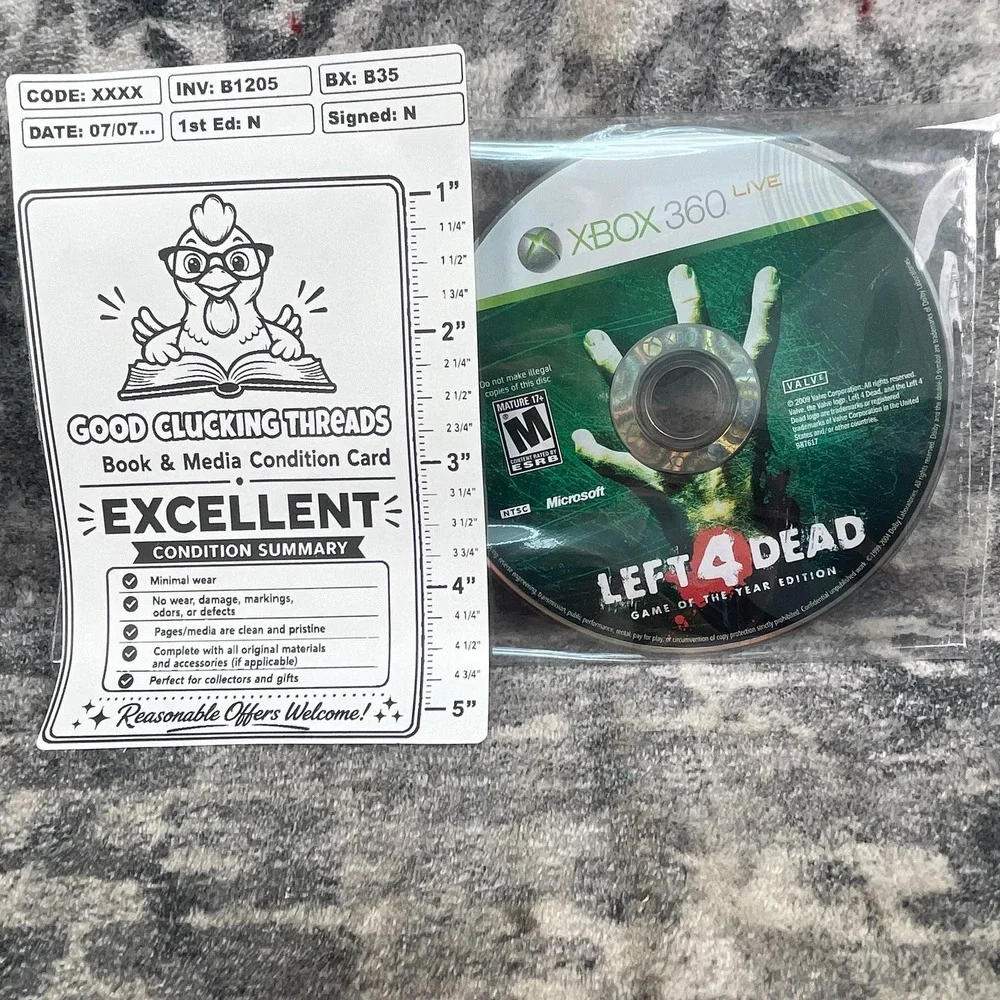 Left 4 Dead Game of the Year Edition Xbox 360 Microsoft Valve 2009 Zombie FPS